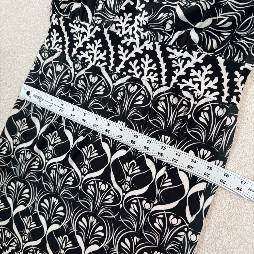 Ava Lynn Halter Dress Black White Sleeveless Party Cocktail Dress - Picture 8 of 8